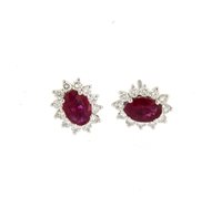 Orecchini Soranzo Gioielli Donna Pietre Colorate in Oro bianco Rubino 0.94 Ct BCO10367117 - BCO10367117